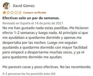 Ver peor valoración de Sueño de la marca Aquilea en Amazon