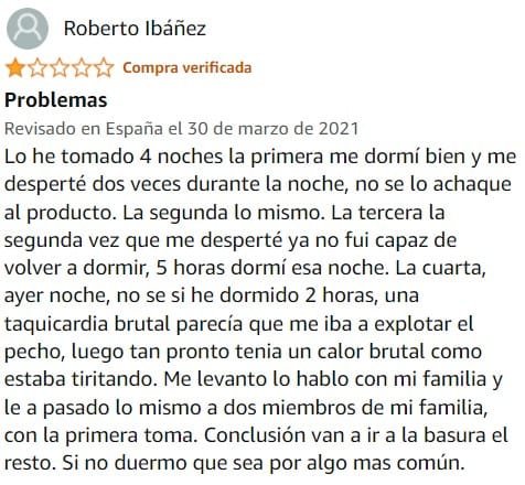 Ver peor valoración de Gummies de la marca DormiNatur en Amazon Ver peor valoración de Gummies de la marca DormiNatur en Amazon