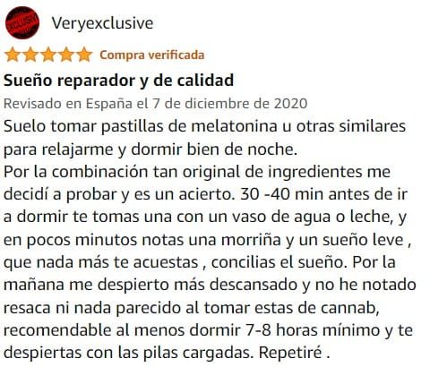 Ver mejor y más útil valoración de Cannabidorm de la marca neo en Amazon Ver mejor y más útil valoración de Cannabidorm de la marca neo en Amazon