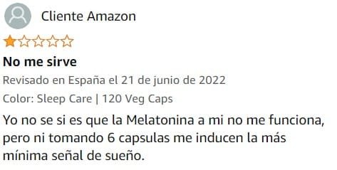 Ver peor valoración de Sleep Care de la marca HSN en Amazon Ver peor valoración de Sleep Care de la marca HSN en Amazon