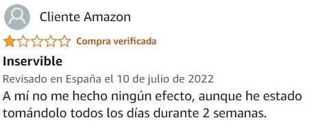 Ver peor valoración de Melatonina de la marca Nutravita en Amazon
