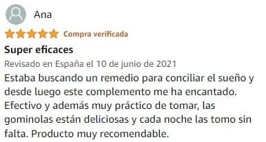 Ver mejor y más útil valoración de Sweet Sleep Gummies de la marca Jelly Pills en Amazon