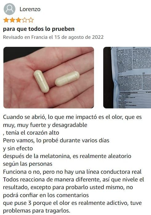 Ver peor valoración de Melatonina de la marca SYZYGY en Amazon Ver peor valoración de Melatonina de la marca SYZYGY en Amazon