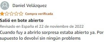 Ver peor valoración de Sweet Sleep Gummies de la marca Jelly Pills en Amazon