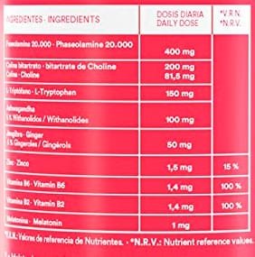 Tabla Nutricional de Sleep-Fit de la marca Detoxify Tabla Nutricional de Sleep-Fit de la marca Detoxify