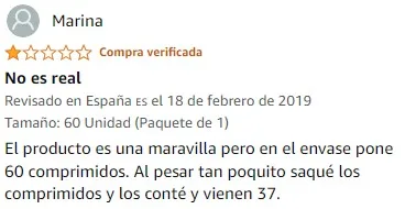 Ver peor valoración de Triptófano con Mg+B6 de la marca Ana Maria Lajusticia en Amazon Ver peor valoración de Triptófano con Mg+B6 de la marca Ana Maria Lajusticia en Amazon