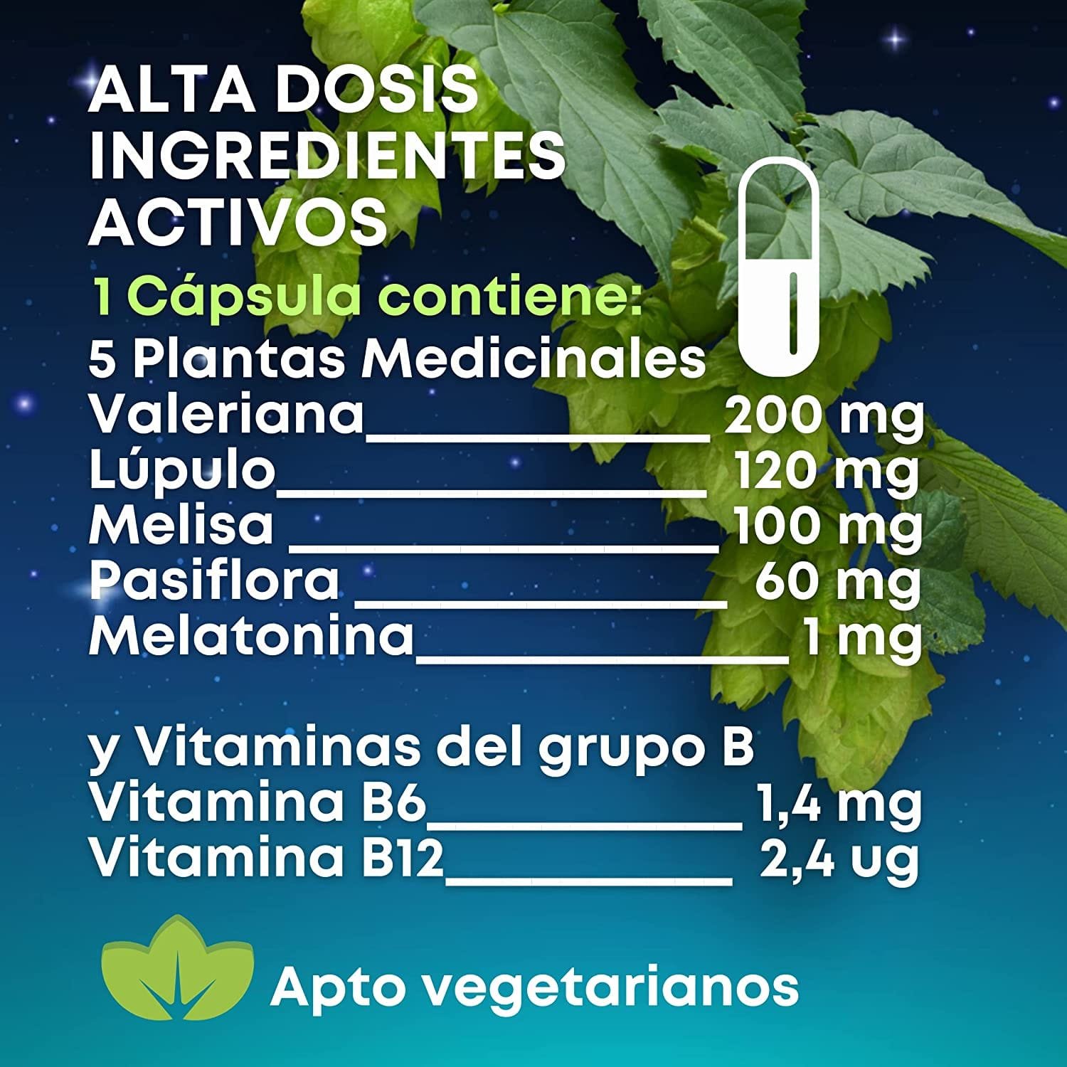 Tabla Nutricional de Ansiwell Ypnotil de la marca Y-Farma Tabla Nutricional de Ansiwell Ypnotil de la marca Y-Farma