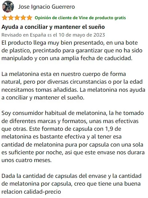 Ver mejor y más útil valoración de Sueño 1,9 de la marca POP IT en Amazon Ver mejor y más útil valoración de Sueño 1,9 de la marca POP IT en Amazon