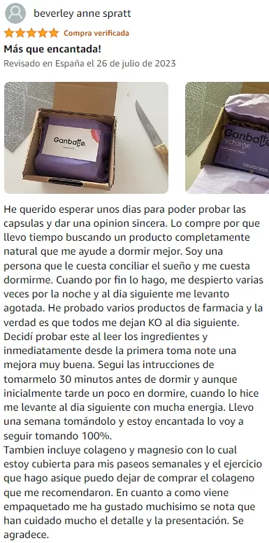 Ver mejor y más útil valoración de Recharge de la marca Ganbatte en Amazon Ver mejor y más útil valoración de Recharge de la marca Ganbatte en Amazon