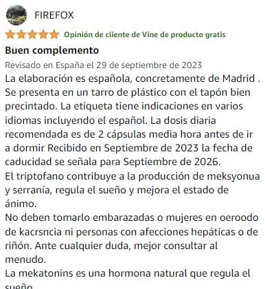 Ver mejor y más útil valoración de L-Triptófano Complex de la marca Lazarraga en Amazon