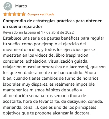 Ver mejor y más útil valoración de Por fin duermo de la marca Vergara en Amazon Ver mejor y más útil valoración de Por fin duermo de la marca Vergara en Amazon